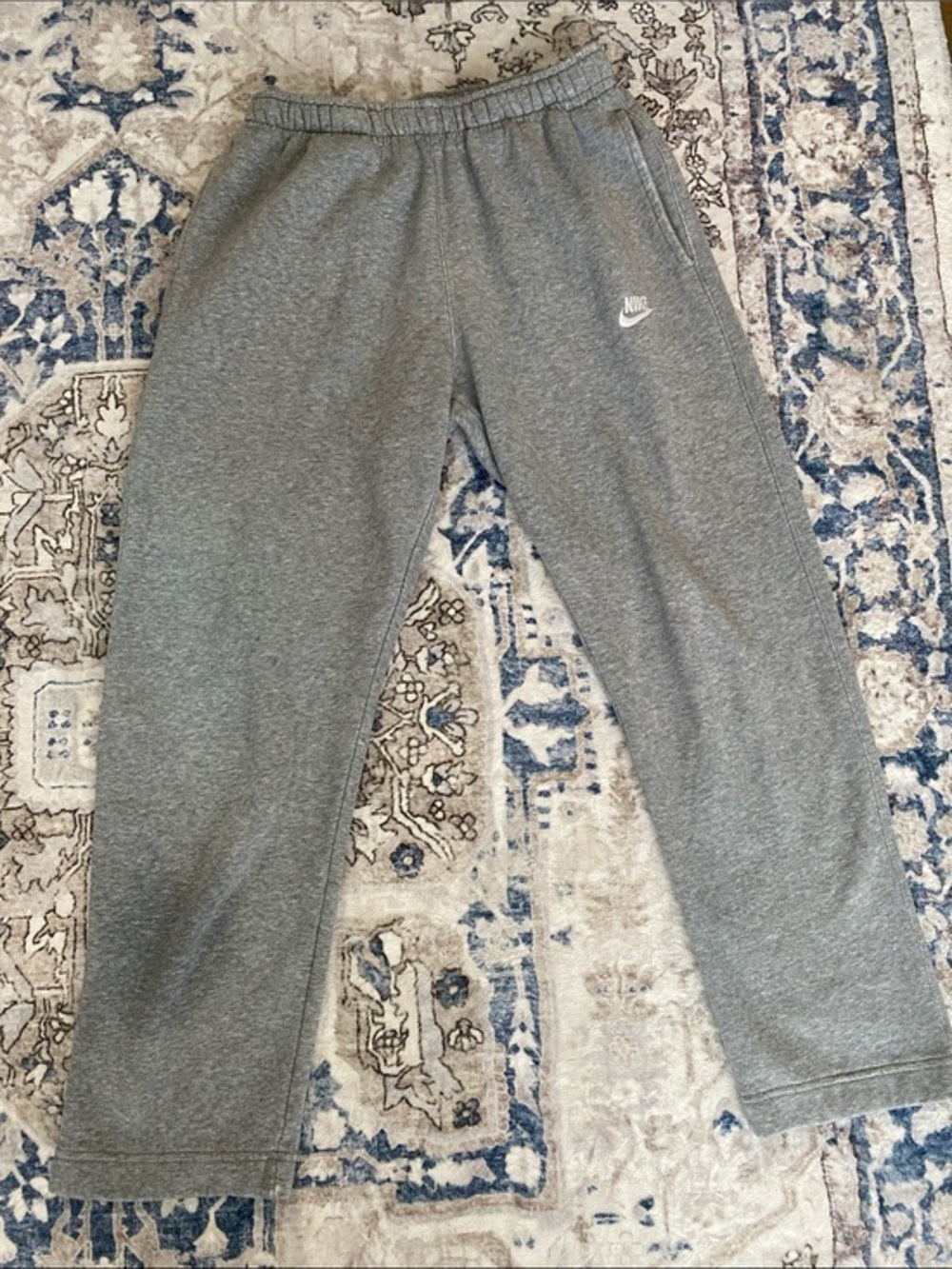 Nike Gray Straight LegFleece Joggers